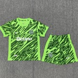 2025/26 Sporting Lisbon GKG Green Fans Kids Soccer jersey