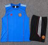 2025/26 Man Utd Blue Training Shorts Suit