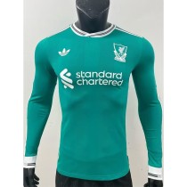 [PLAYER] 2025/26 LIV 3RD Green Player Long Sleeve Soccer jersey