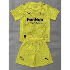 2025/26 Derby County GKY Yellow Fans Kids Soccer jersey