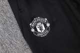 2025/26 Man Utd Black Half Pull Training Pants