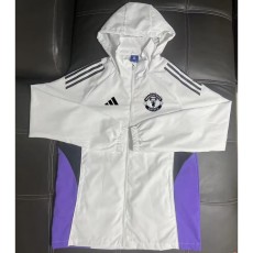2025/26 Man Utd White Windbreaker