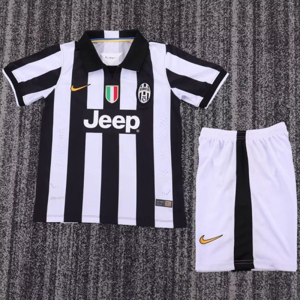 2014/15 JUV Home Black Retro Kids Soccer jersey