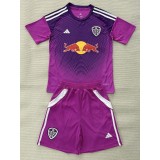 2025/26 Leeds United GKP Purple Fans Kids Soccer jersey