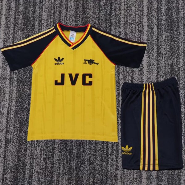 1988/89 ASN Away Yellow Retro Kids Soccer jersey