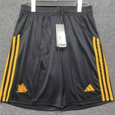 2025/26 Roma Away Black Fans Soccer Shorts