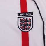 2002 England Home White Retro Kids Soccer jersey