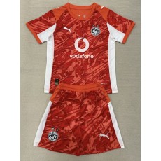 2025/26 Dortmund GKO Orange Fans Kids Soccer jersey
