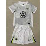 2025/26 Wolfsburg Away Fans Kids Soccer jersey