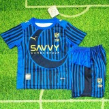 2025/26 Al Hilal FC Cup version Home Blue Fans Kids Soccer jersey