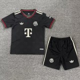 2025/26 Bayern 3RD Black Fans Kids Soccer jersey