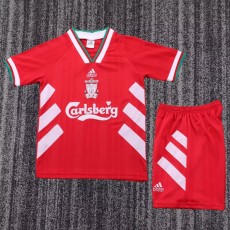1993/95 LIV Home Red Retro Kids Soccer jersey