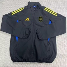 2025 Spain Black Windbreaker