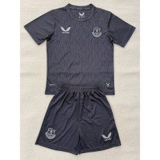 2025/26 Everton GKB Black Fans Kids Soccer jersey