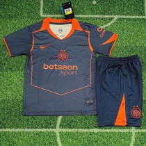 2025/26 INT 3RD Dark Blue Fans Kids Soccer jersey