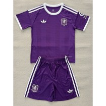 2025/26 Aston Villa GKP Purple Fans Kids Soccer jersey