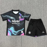 2025/26 Bristol City Away Black Fans Kids Soccer jersey