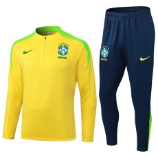 2025/26 Brazil Yellow Half Pull Tracksuit
