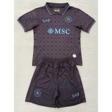 2025/26 Napoli 3RD Dark Blue Fans Kids Soccer jersey