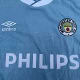 1986/87 Man City Home Blue Retro Soccer jersey