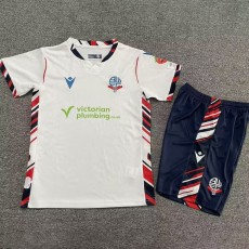 2025/26 Bolton Wanderers Home White Fans Kids Soccer jersey