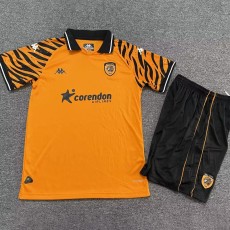 2025/26 Hull City AFC Home Yellow Fans Kids Soccer jersey