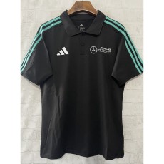 2025 Mercedes F1 Black Polo Racing Suit