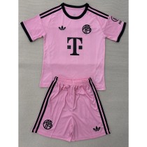 2025/26 Bayern GKP Pink Fans Kids Soccer jersey
