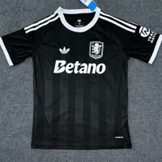 2025/26 Aston Villa GKB Black Fans Soccer jersey