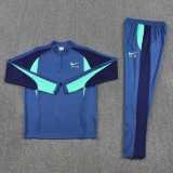 2025 WQD Blue Half Pull Tracksuit