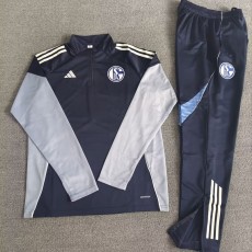 2025/26 FC Schalke 04 Dark Blue Half Pull Tracksuit