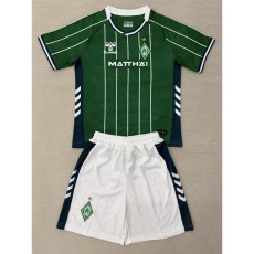 2025/26 SV Werder Bremen Home Green Fans Kids Soccer jersey