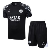 2025/26 PSG Black Training Shorts Suit