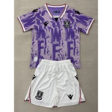 2025/26 Sheffield Wednesday Away Purple Fans Kids Soccer jersey