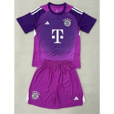 2025/26 Bayern GKP Purple Fans Kids Soccer jersey