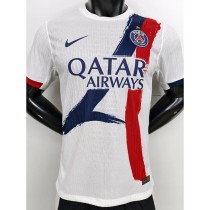[PLAYER] 2024/25 PSG Away(with star) White Player Soccer jersey