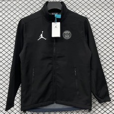 2025/26 Jordan Paris Saint-Germain Black Windbreaker