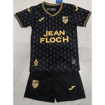 2025/26 FC Lorient 3RD Black Fans Kids Soccer jersey