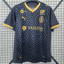 2025/26 Stade de Reims Away Gray Fans Soccer jersey