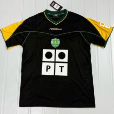 2002/03 Sporting Lisbon Away Black Retro Soccer jersey