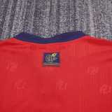 1996 Spain Home Red Retro Kids Soccer jersey