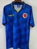 1994 Colombia Away Blue Retro Soccer jersey