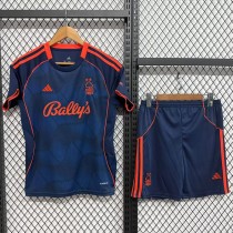 2025/26 Nottingham Forest 3RD Dark Blue Fans Kids Soccer jersey