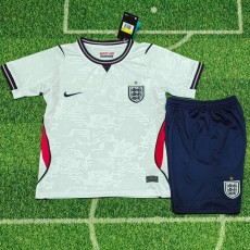2026 England Home White Fans Kids Soccer jersey