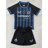 2025/26 Club Brugge KV Home Black Fans Kids Soccer jersey