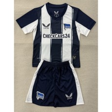2025/26 Hertha BSC Home Dark Blue Fans Kids Soccer jersey