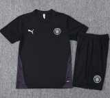 2025/26 Man City Black Training Shorts Suit
