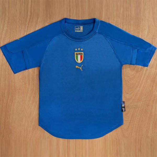 2004 Italy Home Blue Retro Soccer jersey