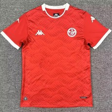 2025 Tunisia Home Red Fans Soccer jersey