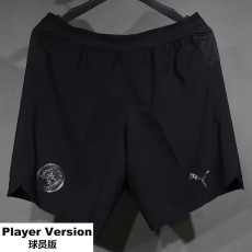 [PLAYER] 2025/26 Man City Away Black Player Soccer Shorts